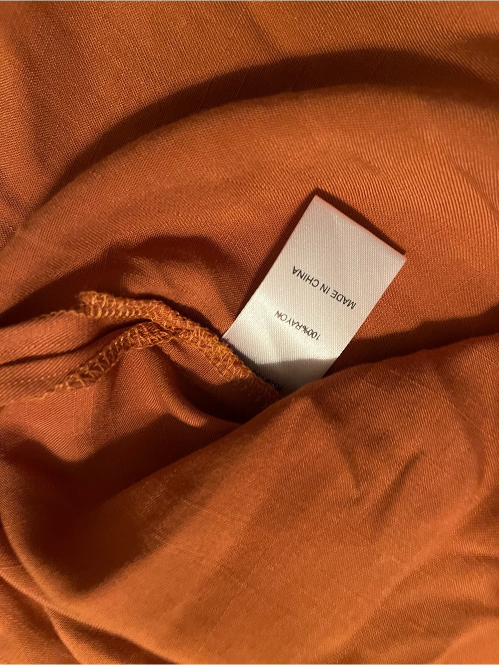 Women’s Rust Button-Front Blouse - Picture 5 of 6